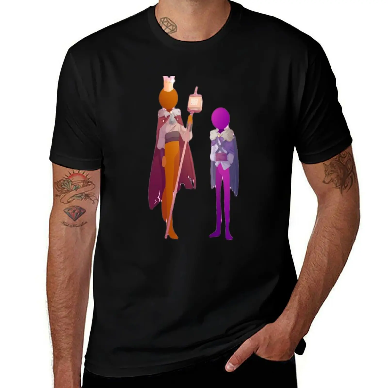 Alan Becker Gaming T-Shirt Simple Solid Color Crew Neck Tee T-Shirt