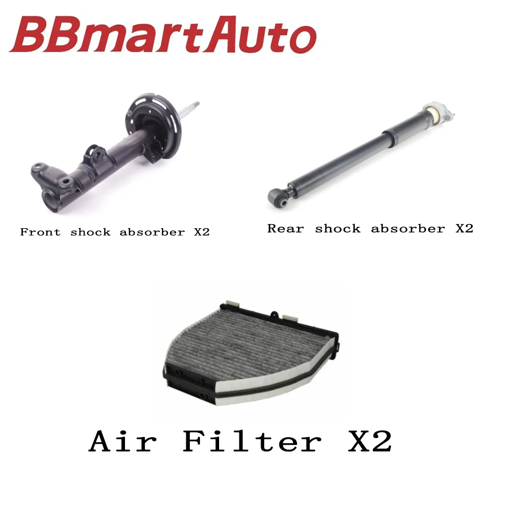 BBmart Auto Parts  Front And Rear Shock Absorbers  Air Filter 2128300218*2  A2043232600*2  A2043260200*2