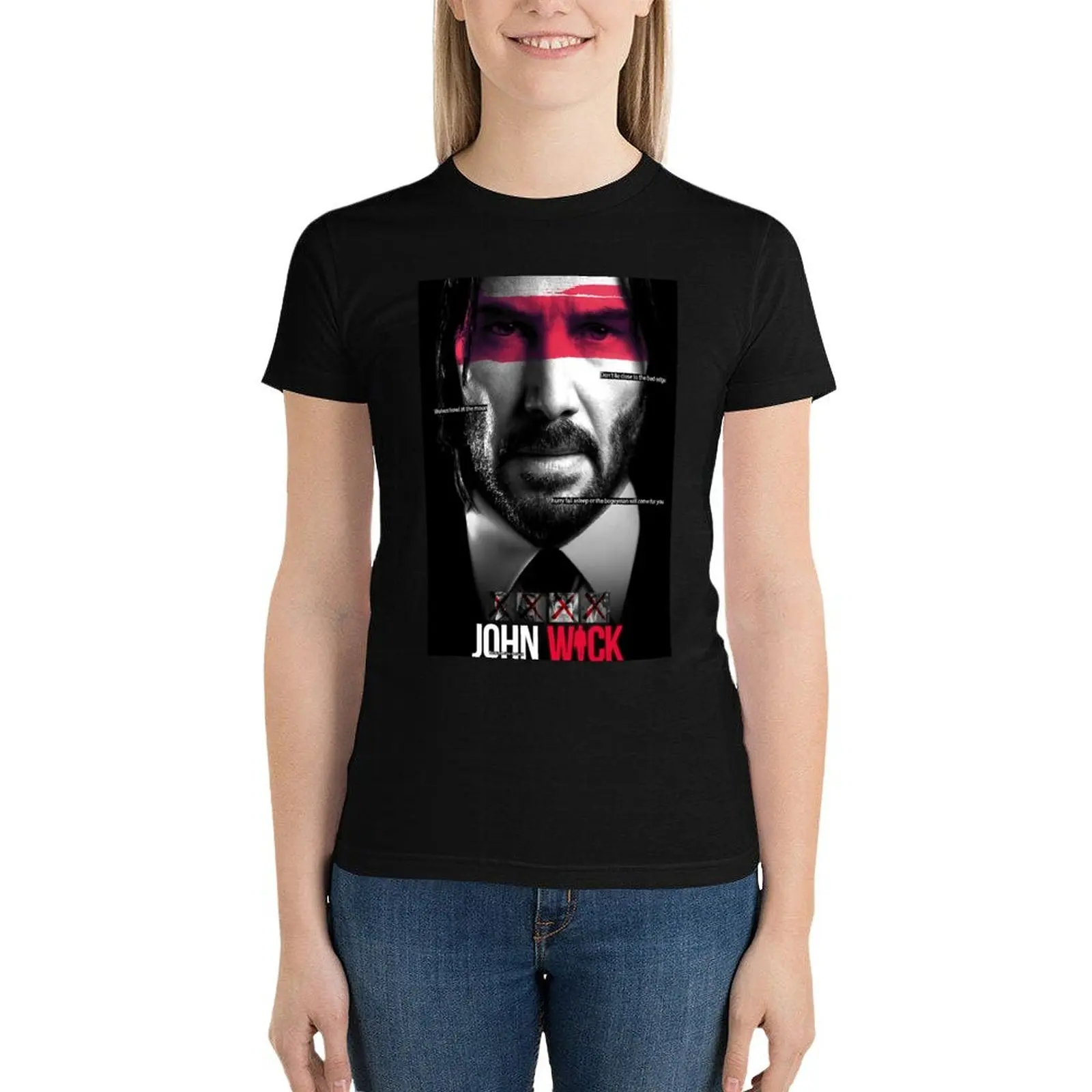 

John Wick - Baba Yaga T-Shirt vintage clothes summer top Blouse hippie clothes oversized workout shirts for Women