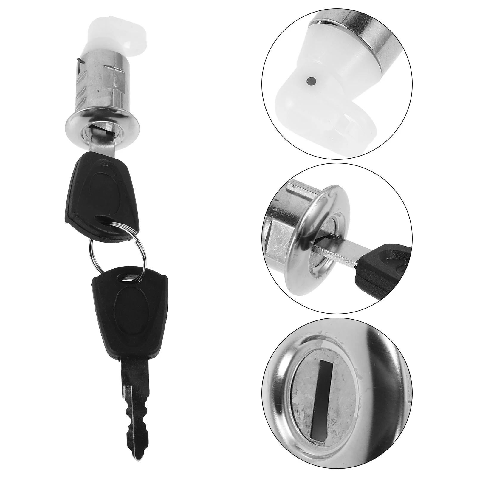 

Electric Scooter Seat Universal Motorcycle Locks Kit Scooter Keys Replacement Compact Lightweight Durable Theft Security