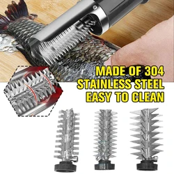 Electric Fish Scaler Fully Automatic Fish Scale Planer Roller Cutter Accessoriesremover Cleaner Descaler Scraper Seafood Removal