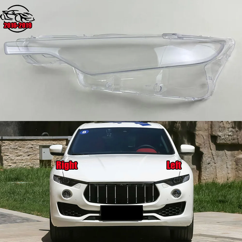 

For Maserati 2016 2017-2020 Levante Front Headlamp Cover Transparent Lampshades Lamp Shell Masks Headlight Shade Lens Plexiglass