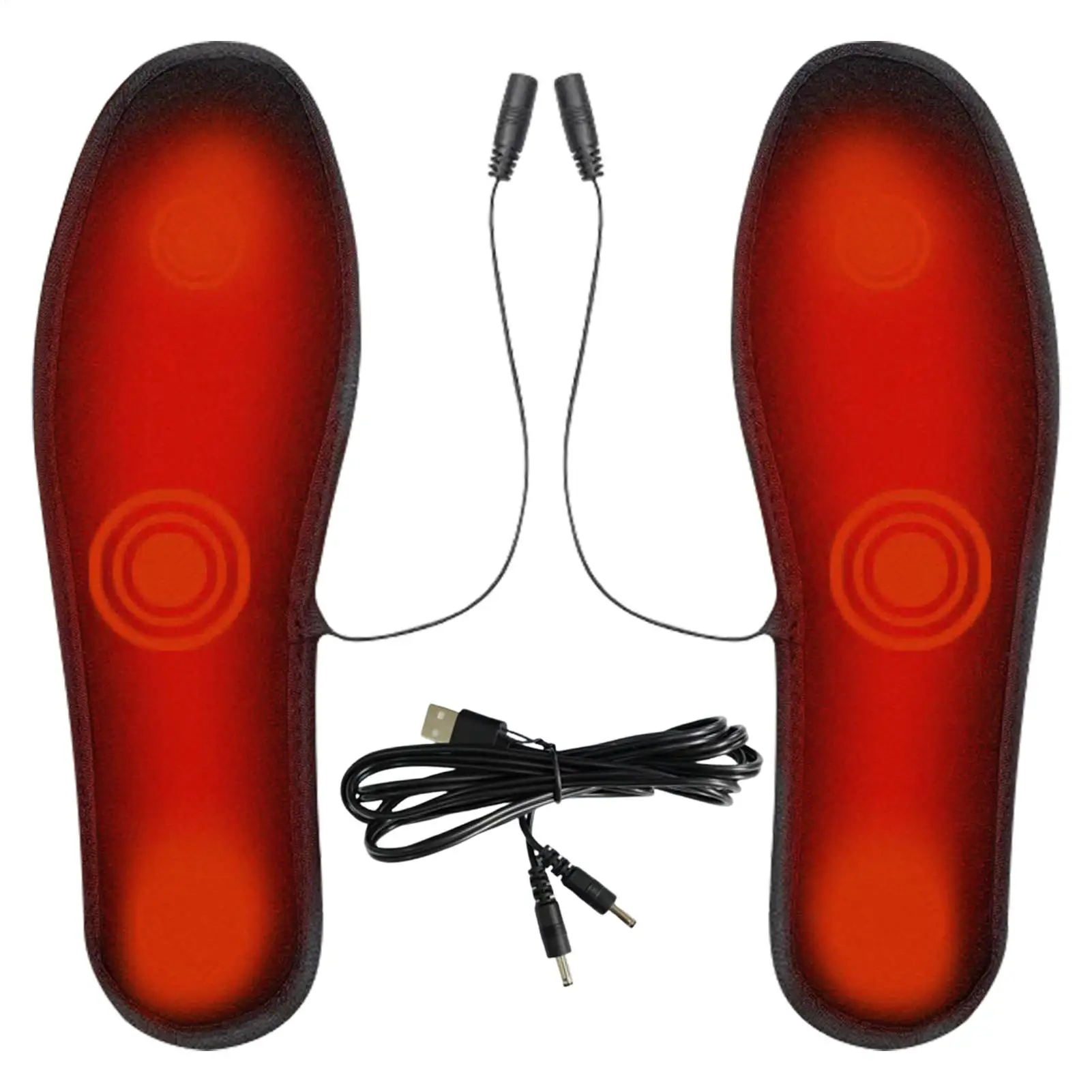 

Intelligent Heated Insoles, Comfortable Foot Warmer USB Heating Warm Insoles For Hiking Camping Skiing Commuting Workplace