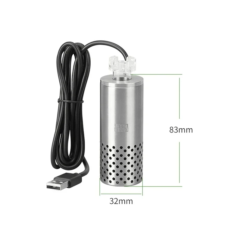 Planted Aquarium Electric Oil Removal Film Fish Tank Stainless Steel USB Filter Self-priming Floating Head Oil Film Processor view 6