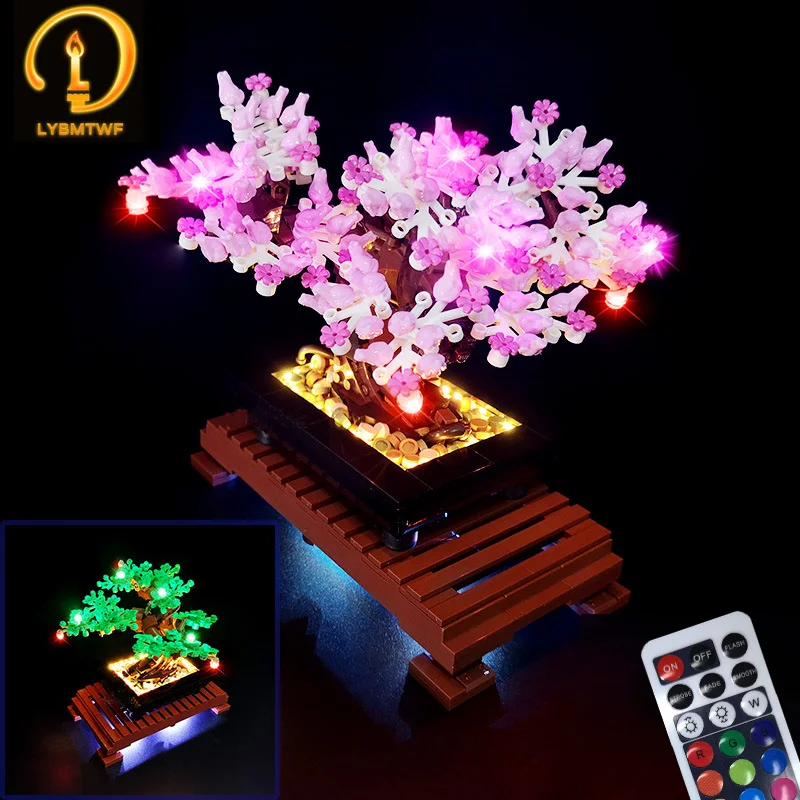 Zestaw oświetlenia LED LYBMTWF do 10281, kompatybilny z modelem drzewa Bonsai Creator Expert, nie zawiera zestawu klocków