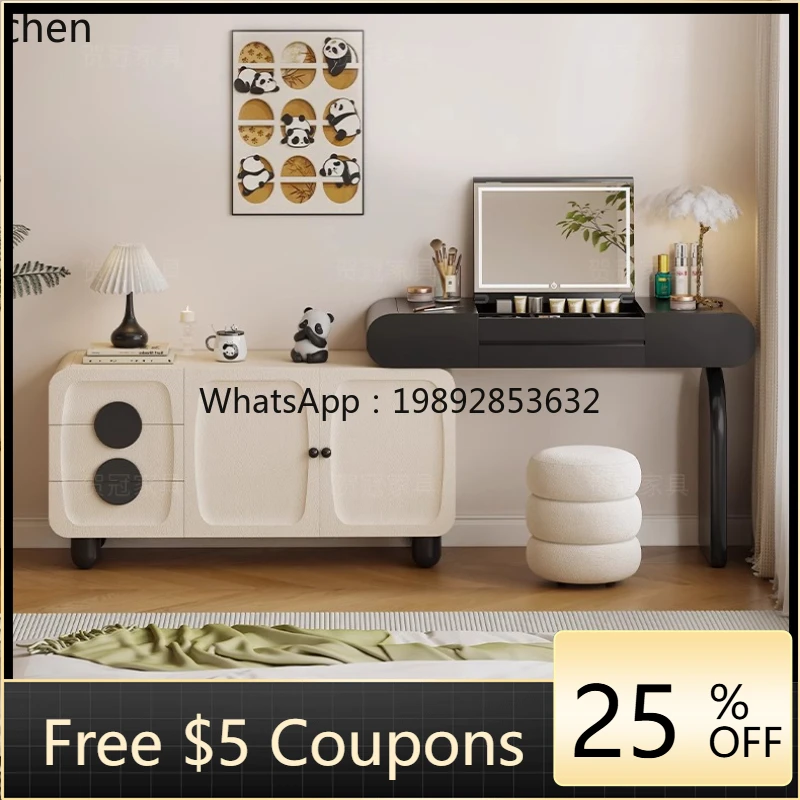 

solid wood dresser chest mirror flip cover hidden makeup table