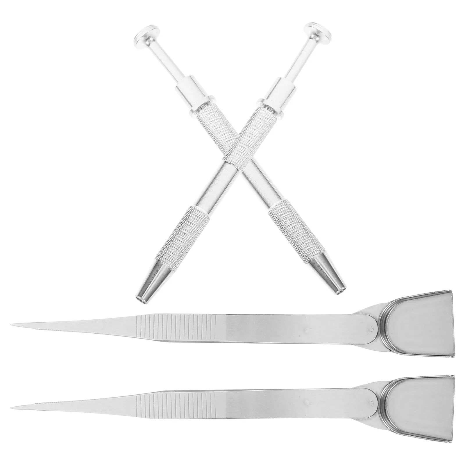 

1 set Cake Decorating Tools Long Claw Silver Tweezers Shovel Non-slip Metal Grabber Baking Jewelry Craft Home Professional