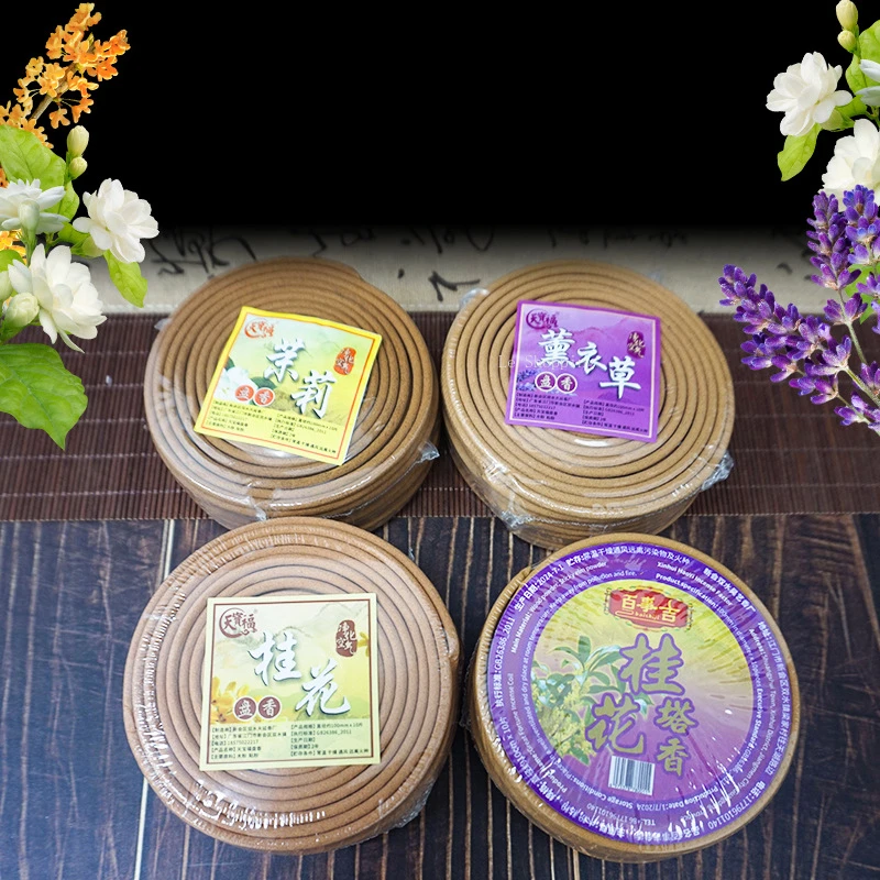 12 Hours Natural Plant Coil Incense Sandalwood Incense for Air Purification Hotel Toilets Indoor Incense for Deodorizing Toilets