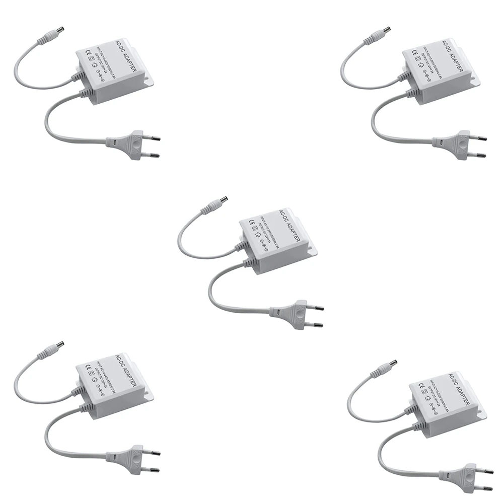 

Waterproof Power Supply Charger 12V DC Output, AC 100-240V Input for CCTV, AHD, Analog, IP Security Cameras EU PLUG-BCBW