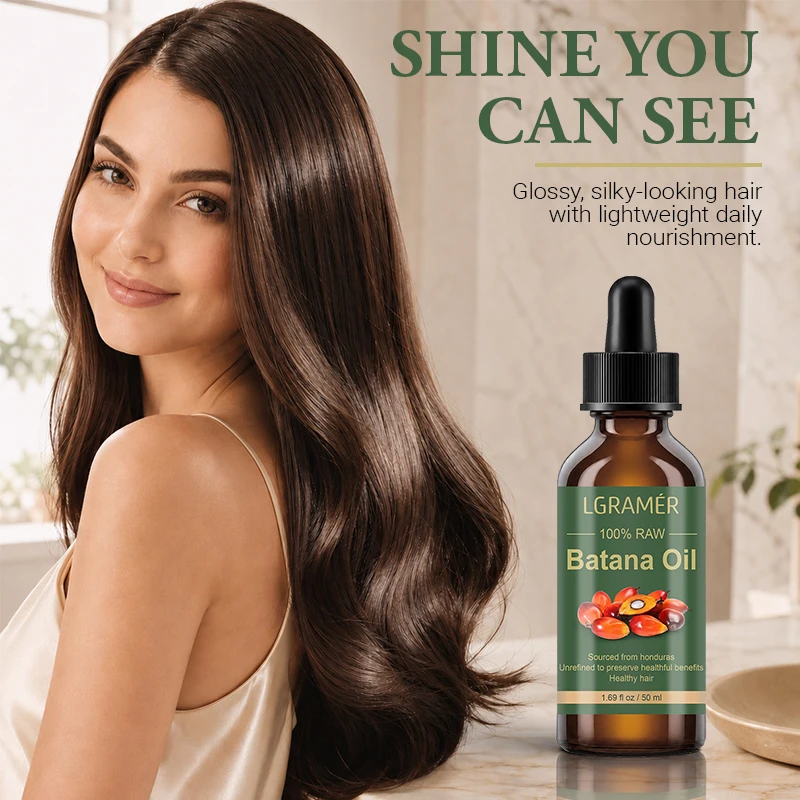 100% Raw Batana Oil Women Deep Hydrating Repair Dry Frizzy Damaged Hair Eyebrow Care Strengthen Fragile Hair Boost Glossy Shine