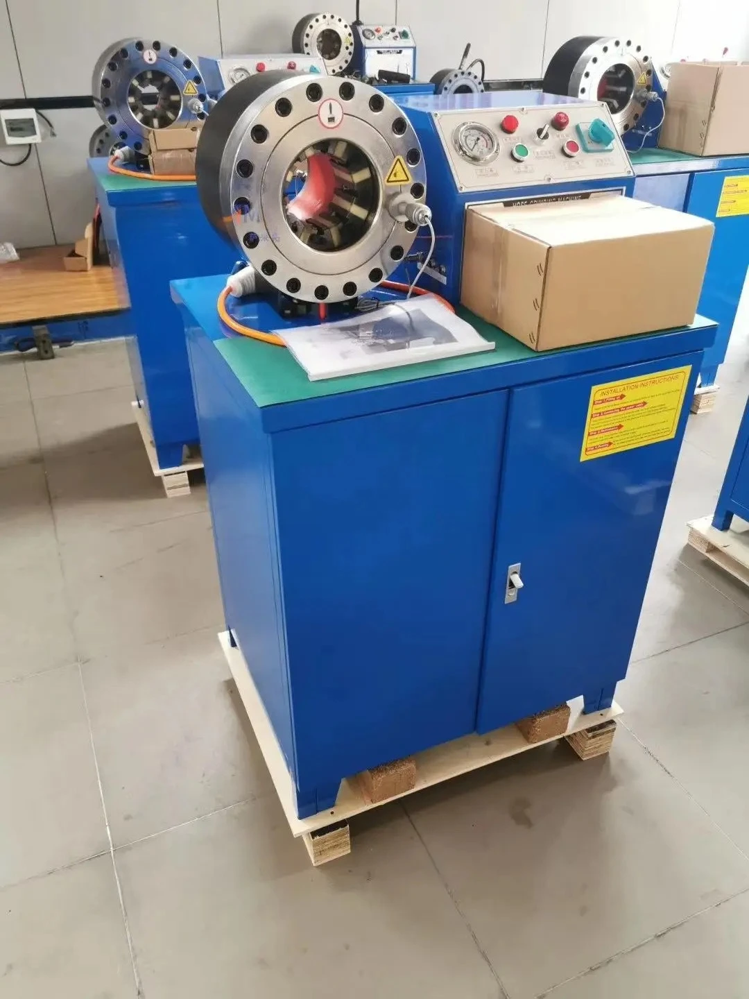2026-12 Core Patent Fast Change 10 Free Dies Make Hose Press Hydraulic Hose Pipe Crimper Aircon Hose Crimping Machine