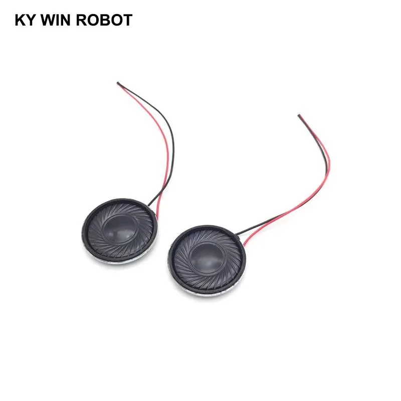2pcs New Ultra-thin speaker 8 ohms 1.5 watt 1.5W 8R speaker Diameter 30MM 3CM thickness 5MM with 1.25mm terminal wire length 10C