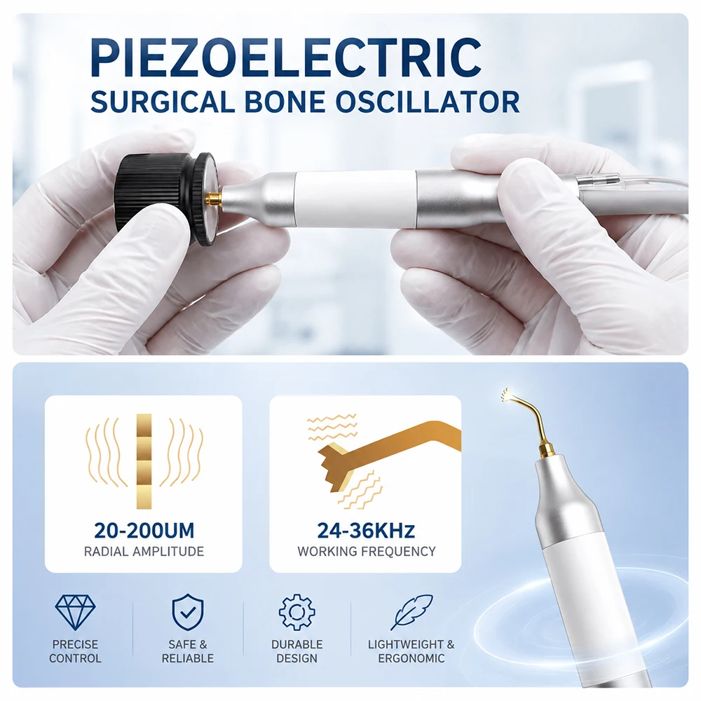 Dental Pizosurgery Piezo Bone Cutter Equipment Ultrasonic Bone Surgery Machine Piezotome With 7-inch Hd Touch Screen