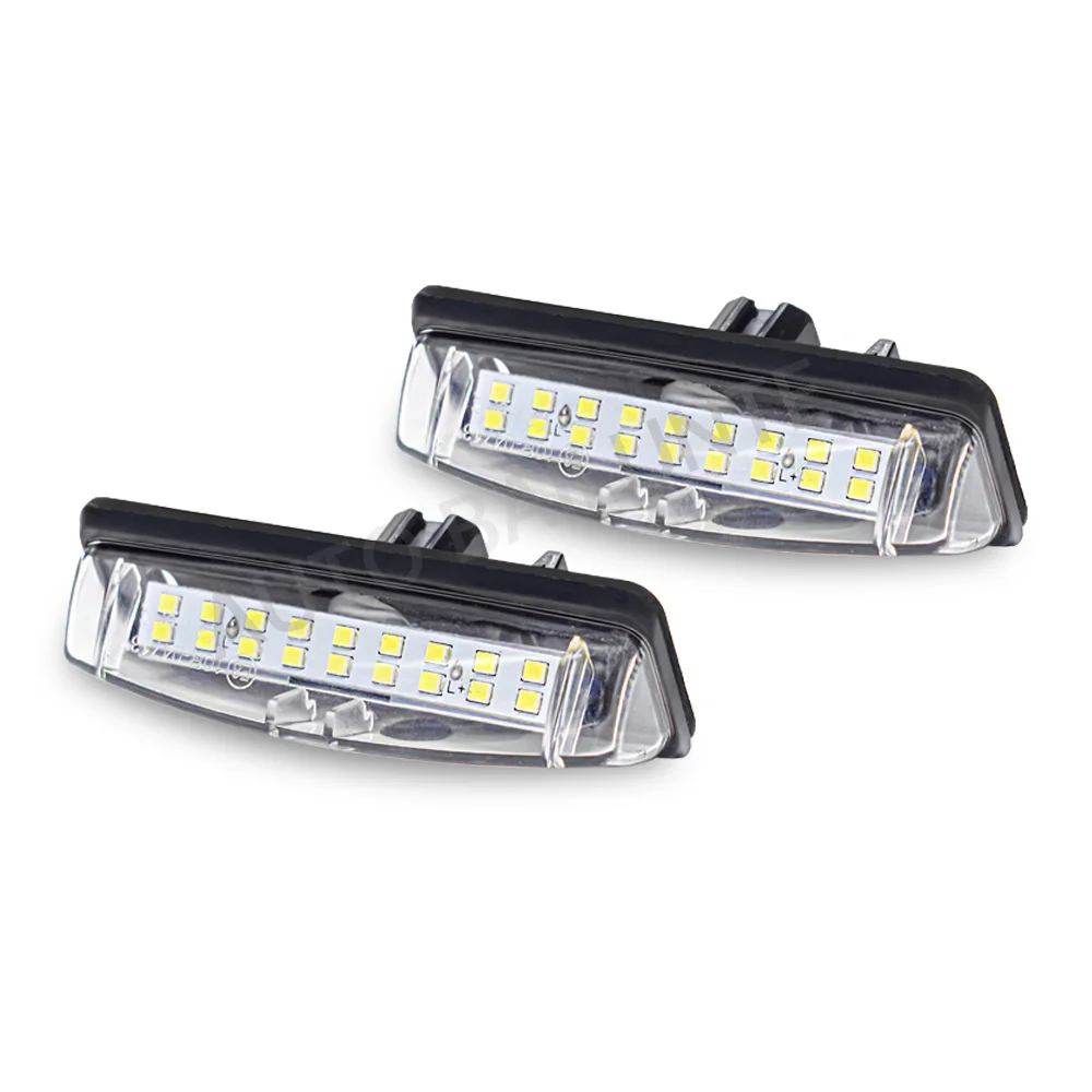 2PCS White LED Number License Plate Light Lamp For Toyota Camry Aurion ACV40 Avensis Verso ACM20 CLM20 Echo NCP10 Prius NHW11