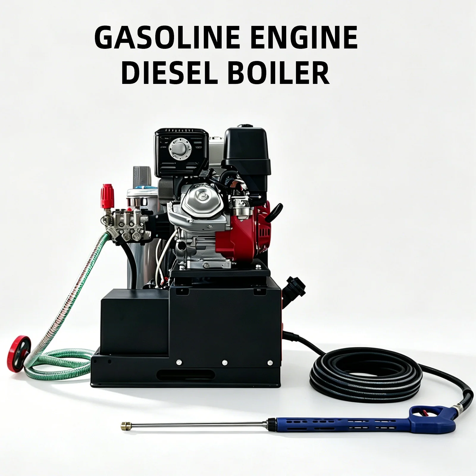 New 400 Bar 5800 PSI Heavy Pump Steel 20 HP Hot Water High Pressure Cleaner Residue-Free Optics Use