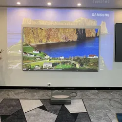 Ambient Light Rejecting ALR PET Crystal Fixed Frame Projector Screen For Ultra Short Throw Laser Projector CLR Projector Curtain