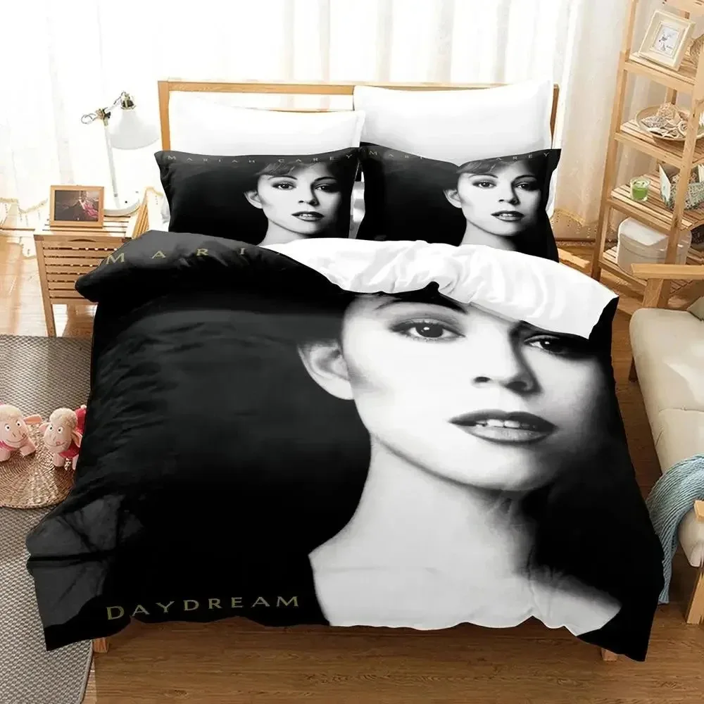 

3D Print Mariah Carey Bedding Set Double Twin King Duvet Cover Comforter Pillowcase Boys Girls Adults Bedroom