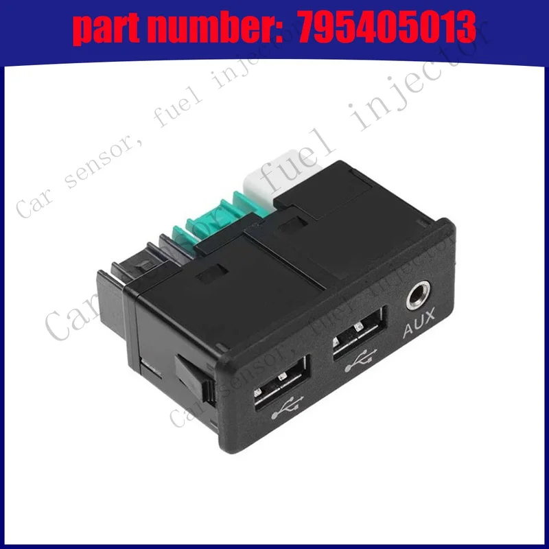 Q+ For 2016 - 2018 Nissan Maxima Center Console Dual Auxiliary USB Port Media Hub