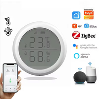 Tuya Smart ZigBee Temperature Humidity Sensor Intelligence Scene Real-time Detecting Thermometer Alexa Google Home Voice Control