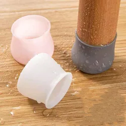 24pcs/Set Silicone furniture leg caps Floor protector Cover Table Feet Pads For sofa Chair Legs Bottom Anti-slip Table Leg home