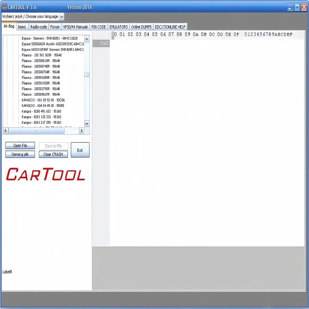 2025 أداة سيارة CarTool 3.6 الساخنة لإعادة ضبط برنامج إصلاح السيارة Immo وAirbag Windows 7/10/ 11