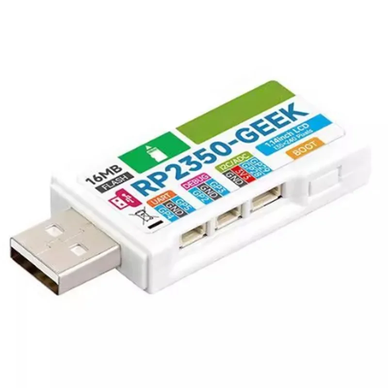 B04B-RP2350 GEEK RP2350A رقاقة 1.14 بوصة LCD 240X135 دقة 65K لون SWD/UART/I2C لـ Openocd/CMSIS-DAP #3