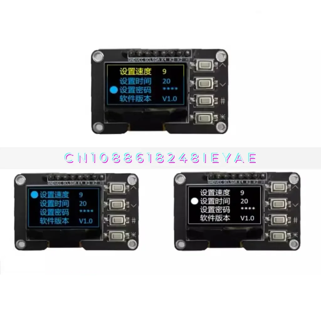 

0.96 Inch OLED Display 12864 Screen Module with Matrix 4 Key Interfaces, Keyboard IIC SSD1315