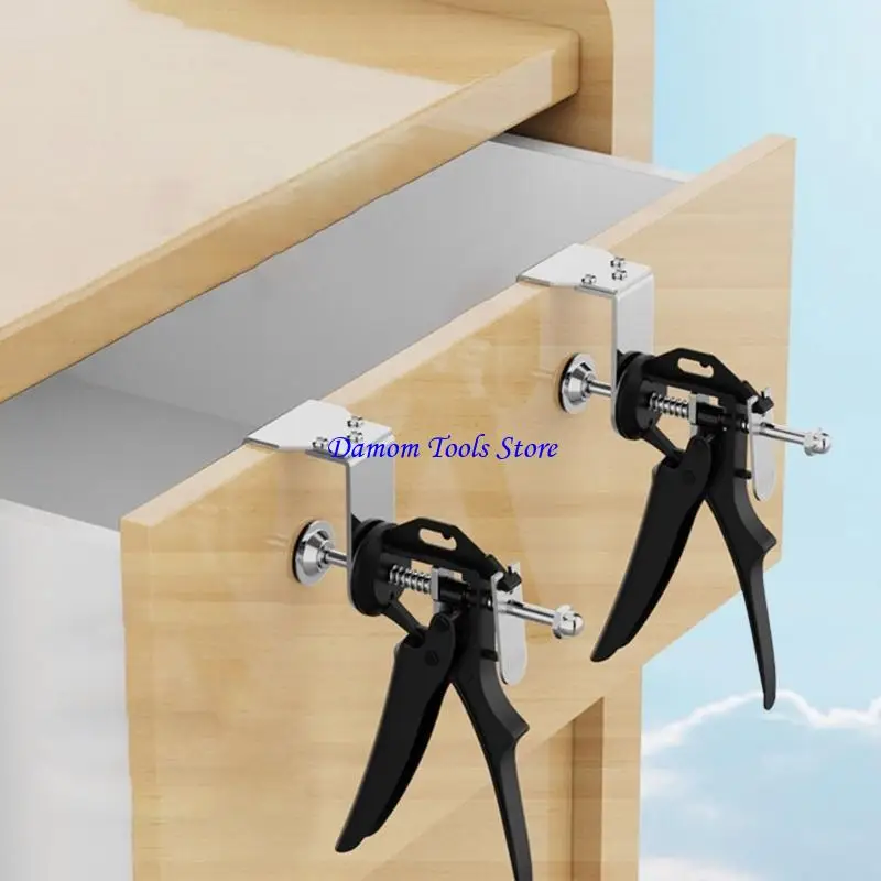 57BE Versatility Drawer Jig with Strong Grips Drawer Installation Clamps for Seamlessly Wardrobe and Cabinet Construction