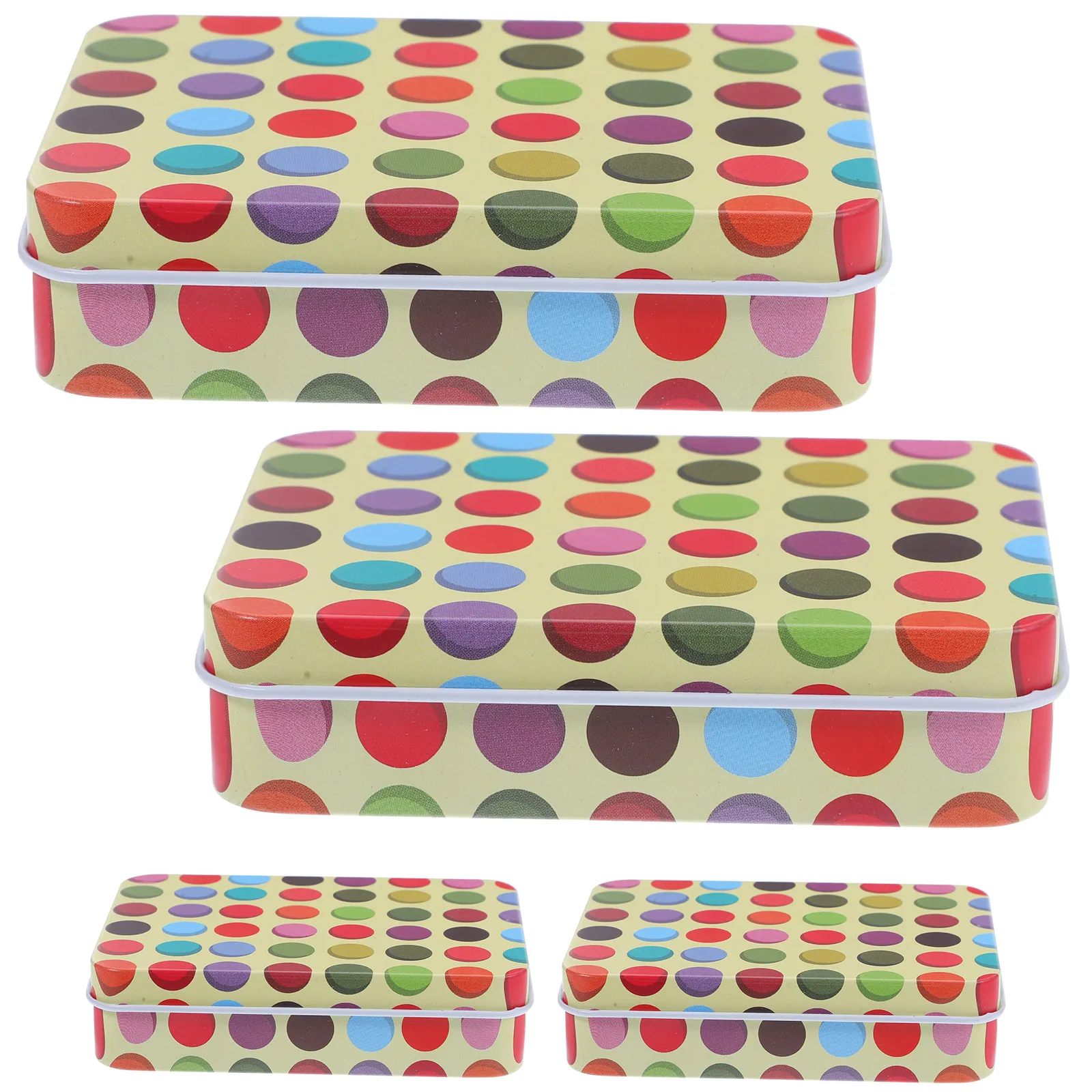 

4 Pcs Tinplate Box Game Card Case Holder for Playing Games Cases Storage Organizer