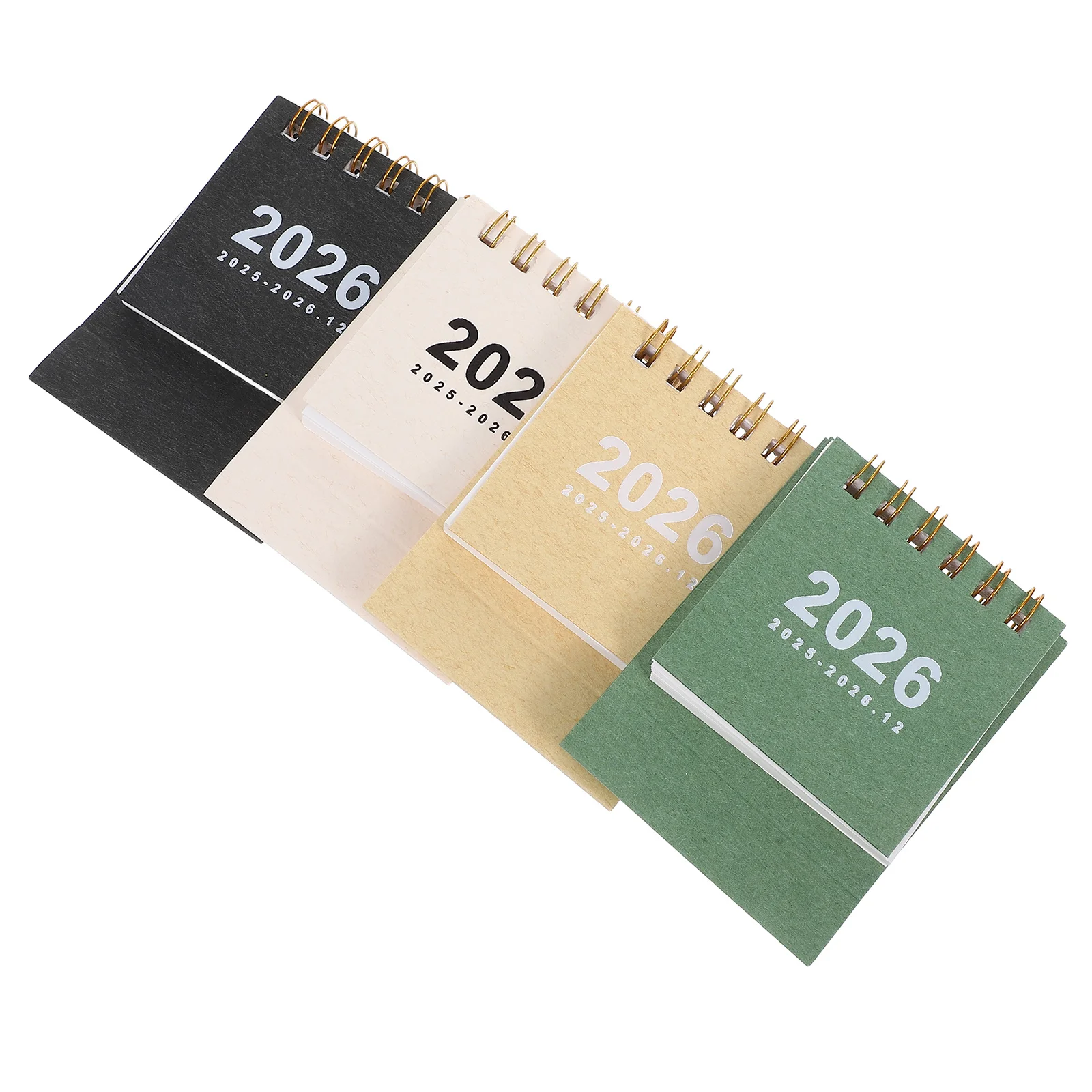 

4 Pcs Standing Desk Calendar Chinese New Year Monthly Mini Desktop Traditional Tent