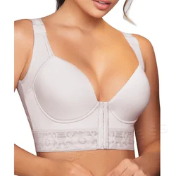 Fajas Women's High Back Tops Posture Corrector Bra Shaping Lifting Underwear Slimming Tummy Control Seamless Corset