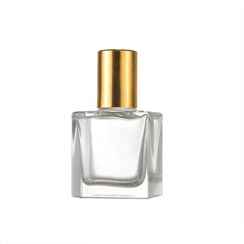 

1pc 8ml 10ml 15ml Square Essential Oils Serum Bottle Empty Refillable Perfume Vial Frosted Roll-on Bottle Glass Dripper Pipette
