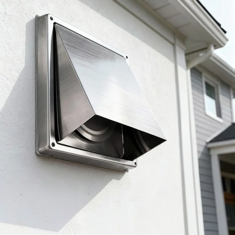 Heavy Duty 304 Stainless Steel Ventilation Exhaust Hood Anti Backflow Air Vent Cap For Dryer Kitchen Duct Ventilation