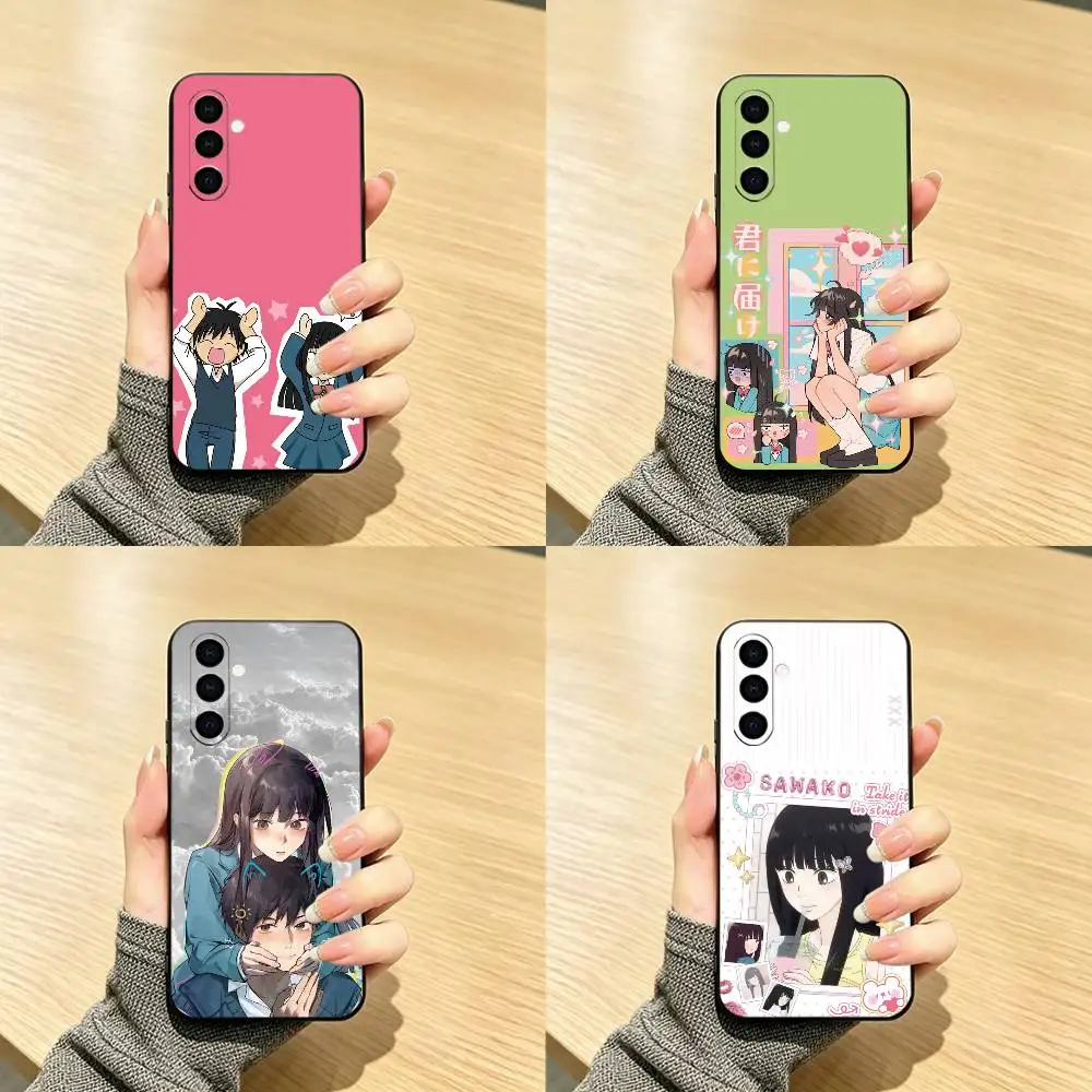 K-Kimi Ni T-Todoke Sawako  Phone Case Black Silicone Soft For Samsung Galaxy A73,A72,A71,A70,A53,A52,A51