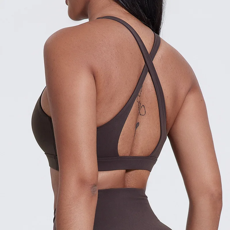 

Спортивный бюстгальтер SHINBENE с высокой горловиной и эффектом пуш-ап, со съемными вкладышами, легкий, комфортный, с четырехсторонней растяжкой, для тренировок в спортзале, йоги и фитнеса.