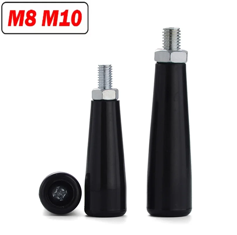 Revolving Handwheel Machine Handle M8 M10 Male Thread Stem Plastic Handle Black For Milling Machine Handle Hand Wheel Screws