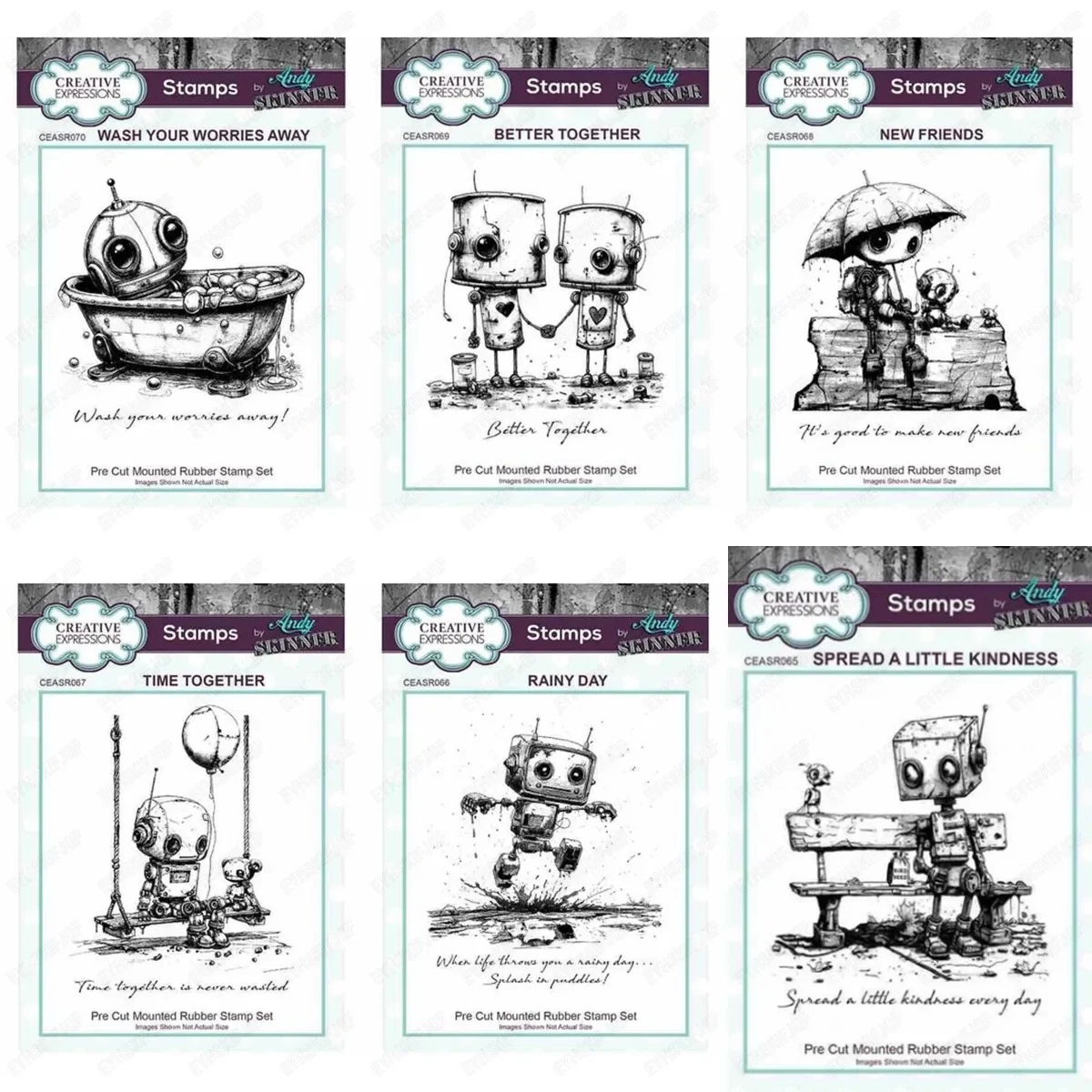 Cut Rubber Stamp A6 Bathtub Robot 2024 New September DIY Scrapbooking Photo Album Decorative Embossing PaperCard Crafts