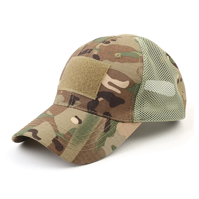 Outdoor Multicam Camouflage Adjustable Cap Mesh Tactical Airsoft Fishing Hunting Hiking Basketball Snapback Hat view 5