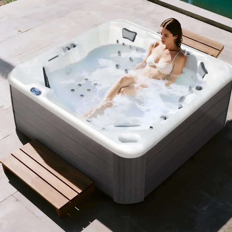 Luxury Acrylic Spa Tubs 75pcs Jets whirlpool Modern Hot Tub Jacuzzier Outdoor Spa for 6 Person Hot Tub Outdoor 1-6 Person