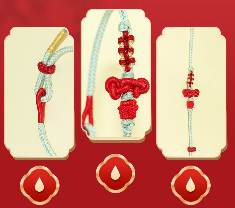 CX gold list title bracelet, exam landing bracelet, college entrance examination lucky red rope