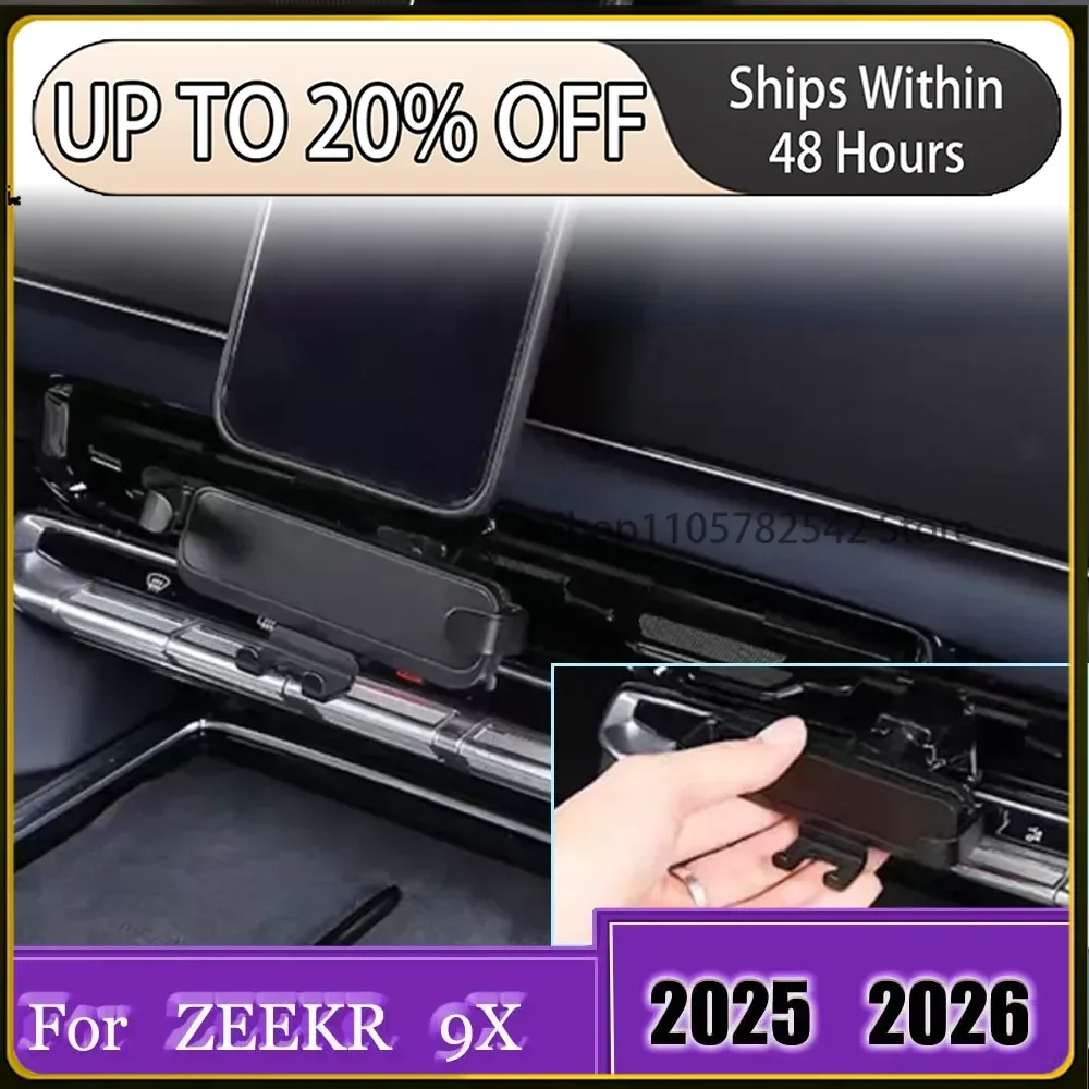Suporte de Celular para Carro IOSN Compatível com ZEEKR 9X 2025 2026, Suporte de Celular Especial para Console Central, Acessórios para Carro