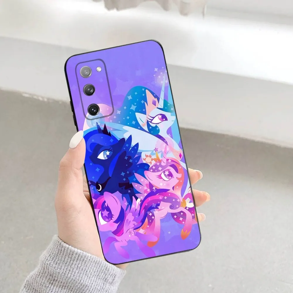 M-My Little P-Pony Phone Case For Samsung S23,22,21FE 20,10lite 9,8,5plus 6,7edge Note20,20ultra Black Silicone