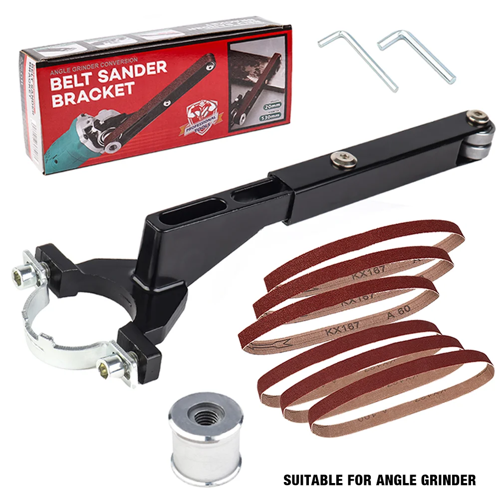 Slijpmachine mini-schuurmachine, huishoudelijke draagbare draadloze polijstmachine, M10-M14 multifunctionele haakse slijper gemodificeerde bandschuurmachine accessoires, slijpgereedschap, geschikt
