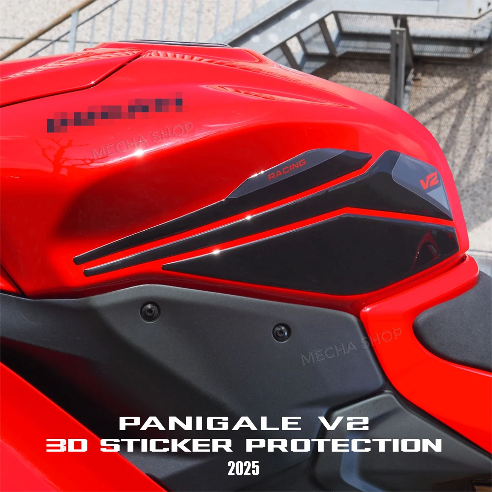 

Защитная наклейка на бак для Panigale V2 2025, аксессуары для мотоциклов, 3D эпоксидная смола