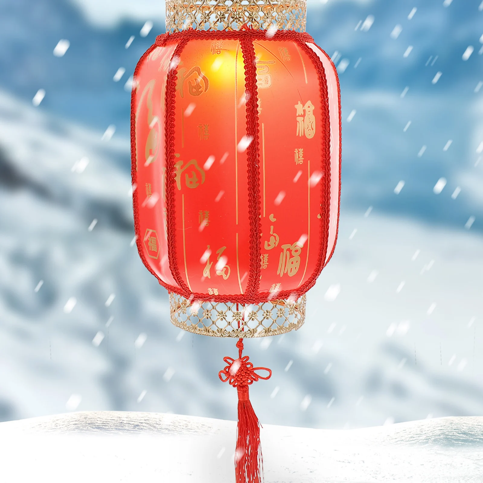 

Solar Red Scene Decorative Hanging Decor Style Waterproof Outdoor Hanging Light Decorative Solar Light Garden Scene