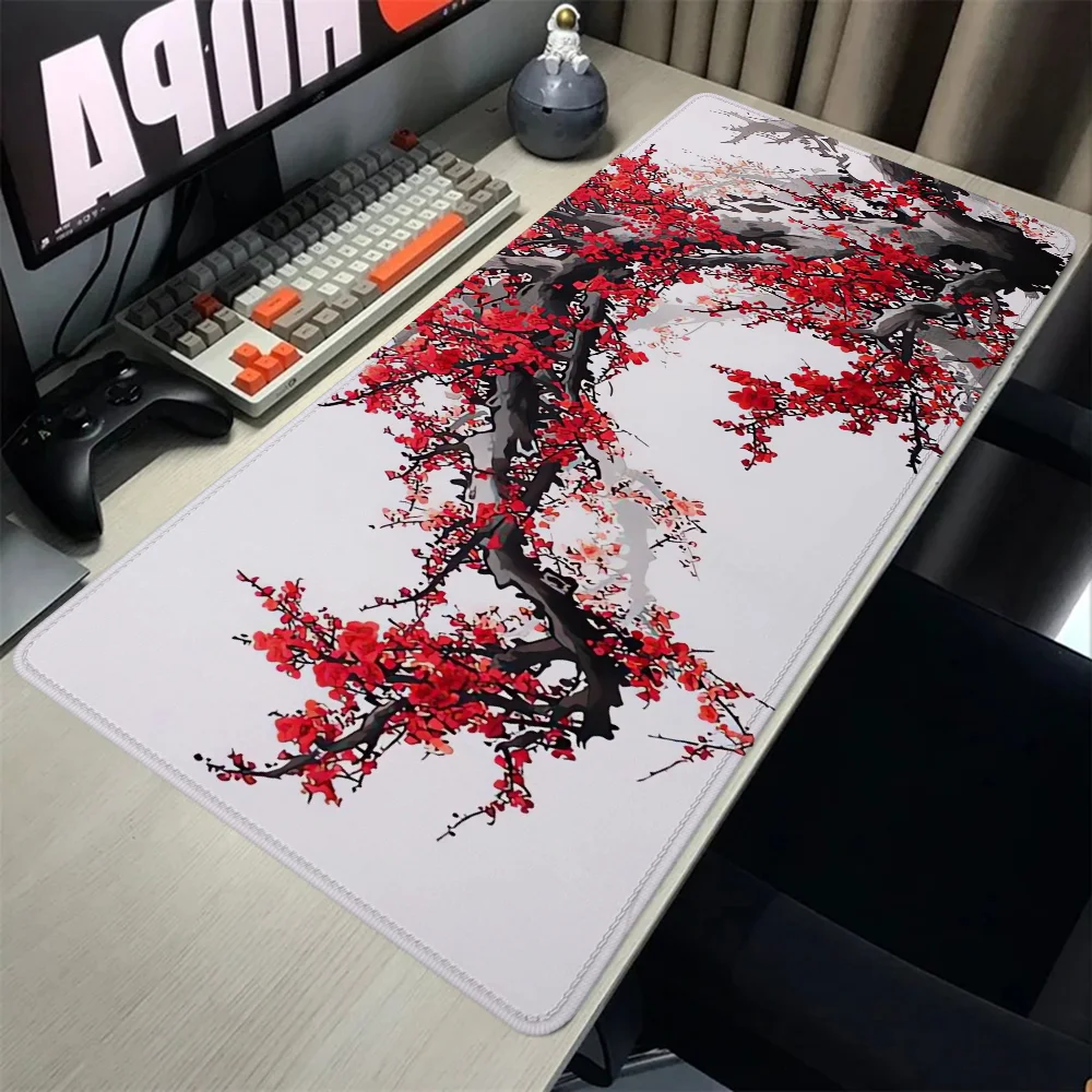 Pk Control Mouse Pad Mat Plum Blossom Pc Gamer Gaming Mats Computer Table Pc Setup Accessories Mousepad Gamer 900x400 Desk Large