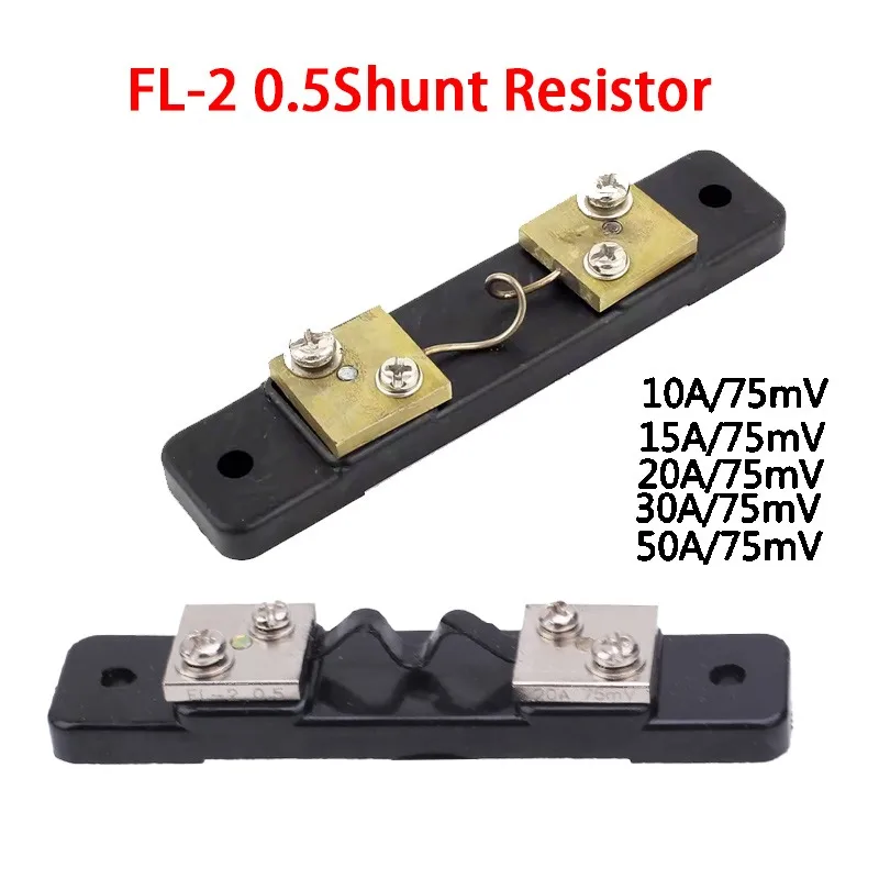 

1pcs FL-2 0.5-class 75mV Ammeter Shunt Resistor 50A／75mV Is Used for LED Digital Voltmeter Ammeter Shunt.