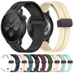 磁気バックルhuamiためamazfit gtr 4/gtr 3プロ2 2e 47ミリメートル42ミリメートルバンドブレスレット20ミリメートル22ミリメートルスポーツベルト時計バンド