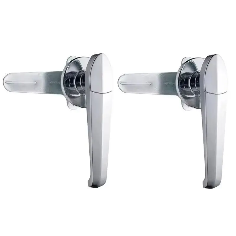 HOT 2PCS Zinc Alloy Industrial Handle Locks Machinery Equipment Lock Distribution Box Lock Switch Electric Cabinet Door Lock+Key
