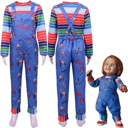 Anime Scary Chucky Cosplay Costume Adult Cos Jumpsuits Halloween Horror Clothing For Men Women Party Costumes